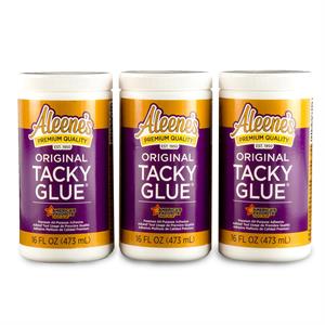 Set of 3 x Aleene's Original Tacky Glue Jars - 473ml Each - 417189