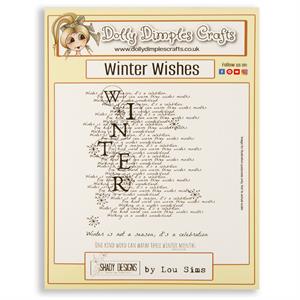 Shady Designs Festive Fusion Winter Wishes A7 Stamp Set - 4 Stamps - 419768
