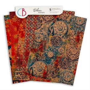 Ciao Bella Coral Reef A4 Deluxe Copper Effect Speciality Papers - 5 Sheets - 421200