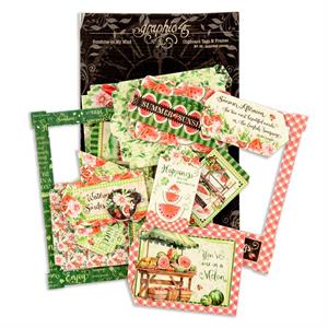 Graphic 45 Chipboard Tags & Frames - Sunshine on my Mind - 428190