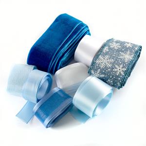 Dawn Bibby Icy Blue Christmas Ribbon Set  - 436111