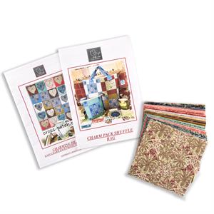 Cross Patch A Little Bit Morris Charm Pack of 44 Squares & 2 Patterns - 440686