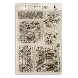 Ciao Bella Clear Stamp Set 6"x8" - Sakura Blossom - 441394