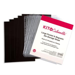 Kit 'N' Caboodle Large Pocket & Magnetic Die Storage Sheet - Pack of 5 Pockets & 5 Sheets - 449795