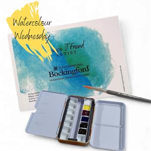 Studio 5 Beginner Watercolour Kit - Pad, Brush, Watercolour Paints & 1 Months Free Membership - 452051