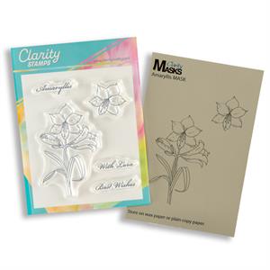 Clarity Crafts Linda’s Floral A6 Stamp & Mask Set - Choose 1 - 462402