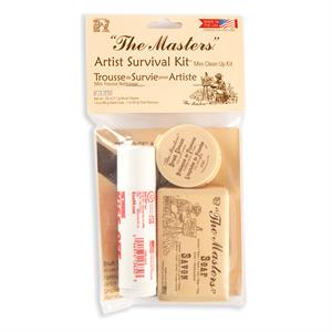 The Masters Brush Survival Kit - 7ml Cleaner, 42g Soap & Kiss Off - 465570