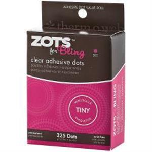 ZOTS for Bling 2 x Packs of Clear Adhesive Dots - 325 Dots per Pack - 466055