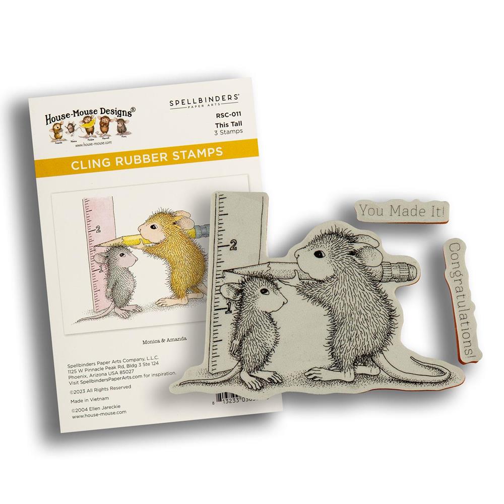 House Mouse Cling Stamp Pick n Mix -  Choose 4 - This Tall