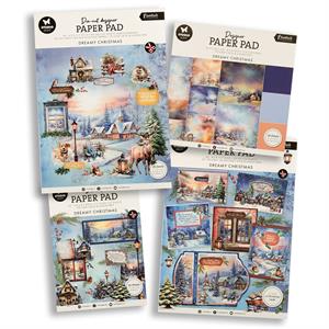 Studio Light Essentials Dreamy Christmas Paper Collection - Die Cut Pad, Card Making Pad, Patterns & Backgrounds - 473763
