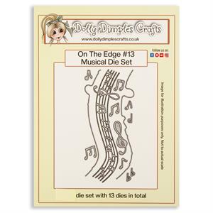 Dolly Dimples Crafts On The Edge #13 Musical Die Set - 13 Dies - 482568