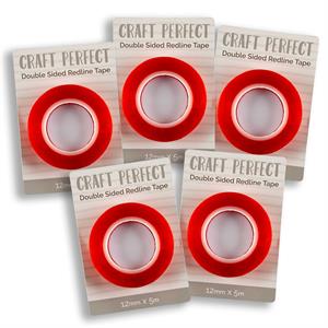 Tonic Studios Craft Perfect - Double Sided Redline Tape - 12mm - 5 pack - 487203