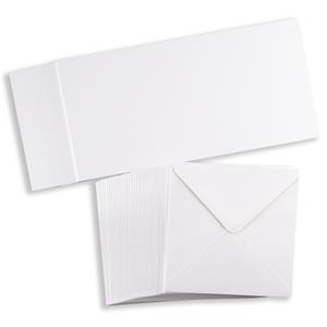 Pink Frog Crafts Super Smooth Card - 300gsm - 15cm x 30cm - 50 Sheets with 50 Envelopes - 489700