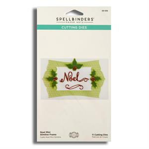 Spellbinders Christmas Flourish - Noel Mini Slimline Frame Die Set - 11 Dies - 505806