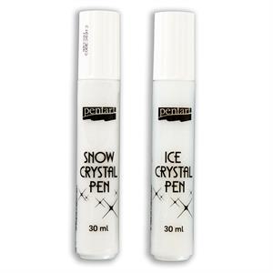 Pentart 30ml Crystal Pen Duo - Snow Crystal & Ice Crystal - 506709