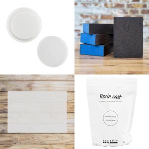 Creativ Resin Cast Essential Kit - Includes Resin Cast, Messy Mat, Sanding Blocks & Mould - 510046