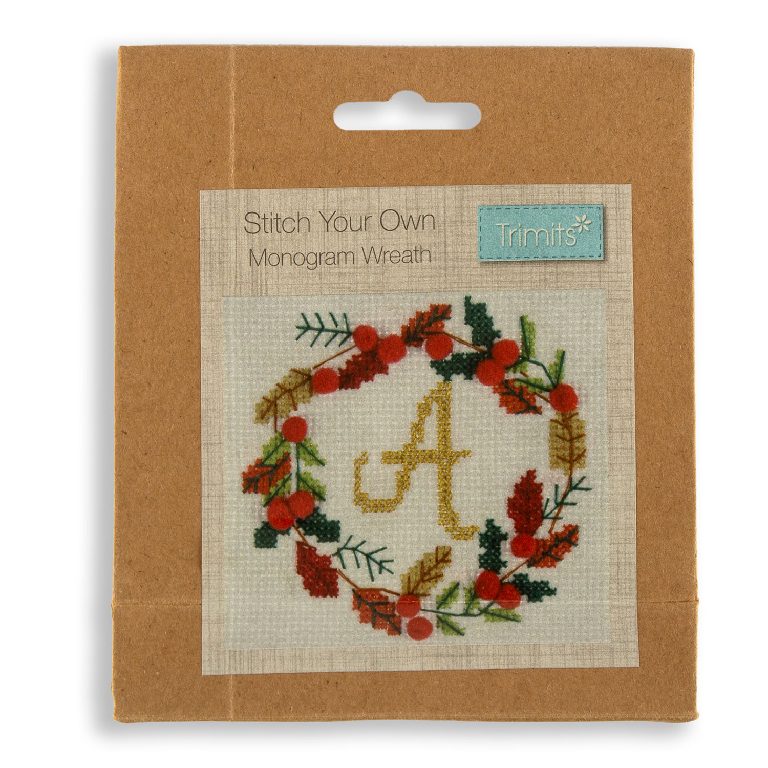 Trimits Christmas Counted Cross Stitch Kit - Choose Any 4 - Wreath