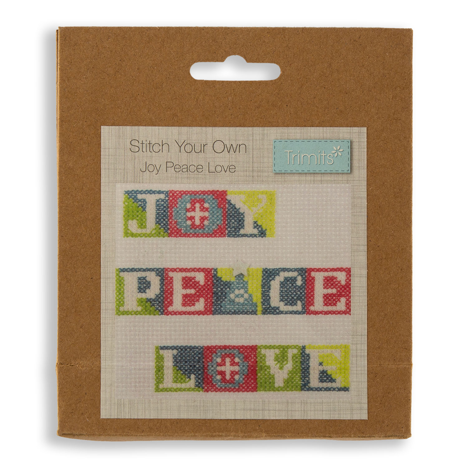 Trimits Christmas Counted Cross Stitch Kit - Choose Any 4 - Joy, Peace & Love