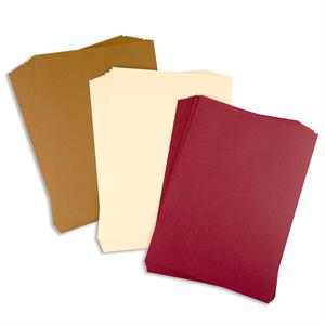 Craft Artist Essential Cardstock Collection - Gingerbread Pack - Burgundy, Ivory & Tea - 30 Sheets - 517092