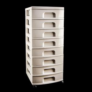 Really Useful Boxes Drawer Storage Tower with 8 x 9.5L Drawers - Grey - 526479