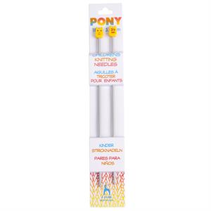 Pony Children's Aluminium Knitting Needles - 3.25mm x 18cm - 529008