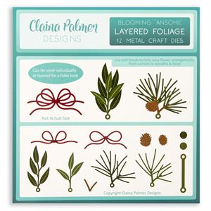 Claina Palmer Designs Blooming 'Ansome Layered Foliage - 12 Dies - 529232