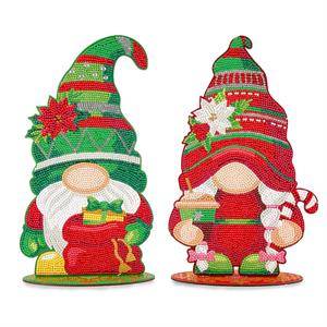 Crystal Art XXL Christmas Gnomes - Set of 2  - 531778