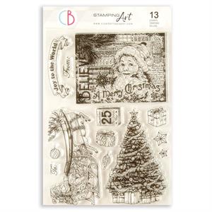 Ciao Bella Dear Santa 6" x 8" Stamp Set - Believe In Christmas - 541119
