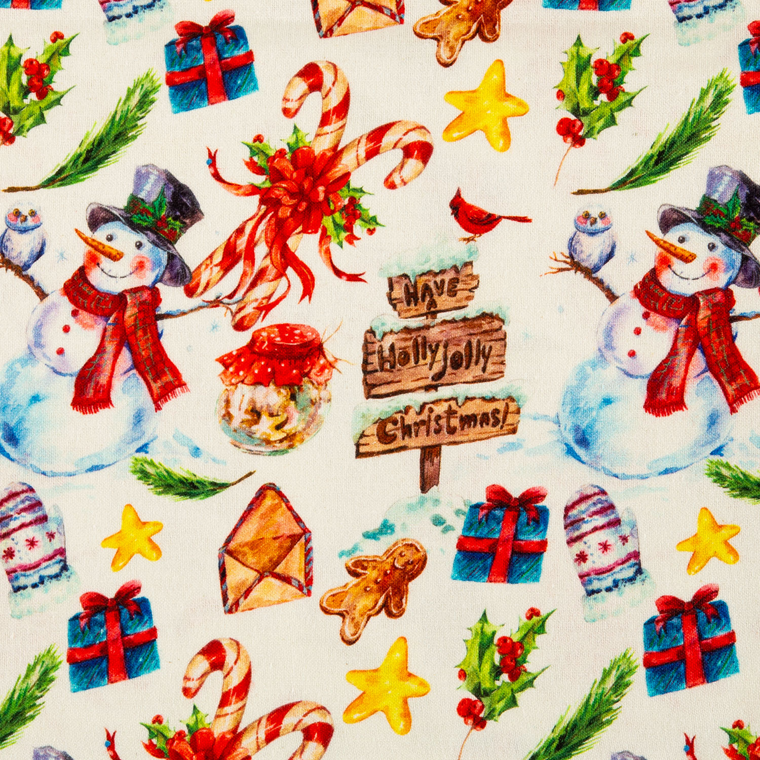 Fabric Freedom Christmas Digital Print 100% Quilting Cotton Fabric - Pick N Mix - 4 x 0.5m by 112cm/44" Wide - 2m in Total - Route to the North Pole