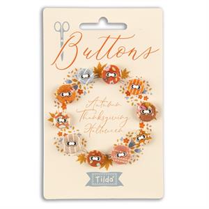 Tilda Creating Memories 5 Piece 12mm Buttons - Autumn - 547423