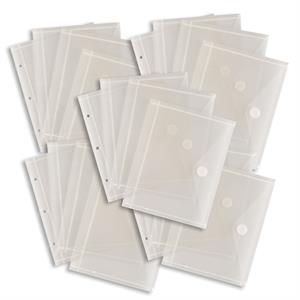 Dawn Bibby Creations 20 x A5 Plastic Sleeves with A5 Pockets for 8x8" Storage Case - 547457