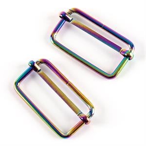 Fabric Freedom Rainbow Metal Slider 38mm/1.5". 2 Per Pack - 559034