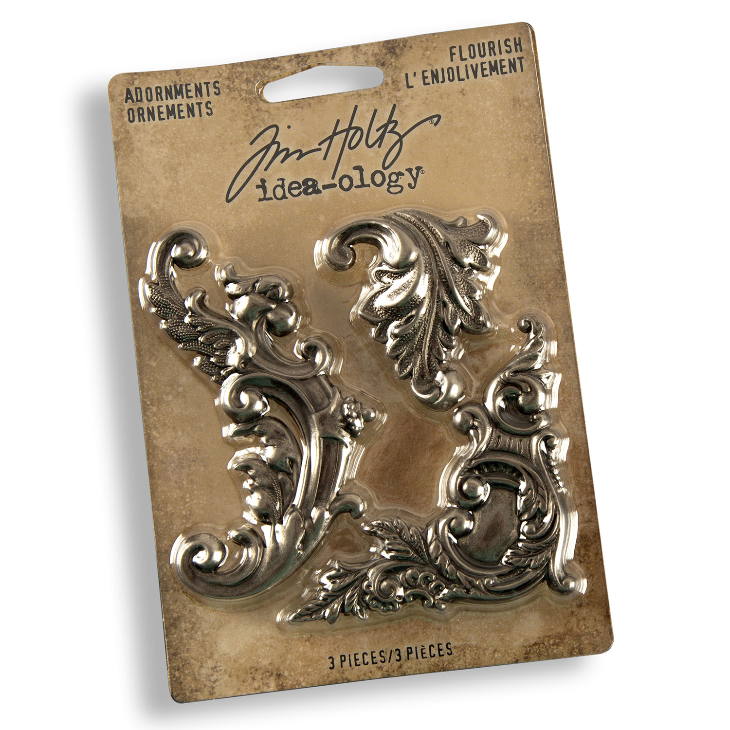 Tim Holtz Idea-Ology Adornments Pick N Mix 3 - Choose any 3 - Metal Adornments - Flourish