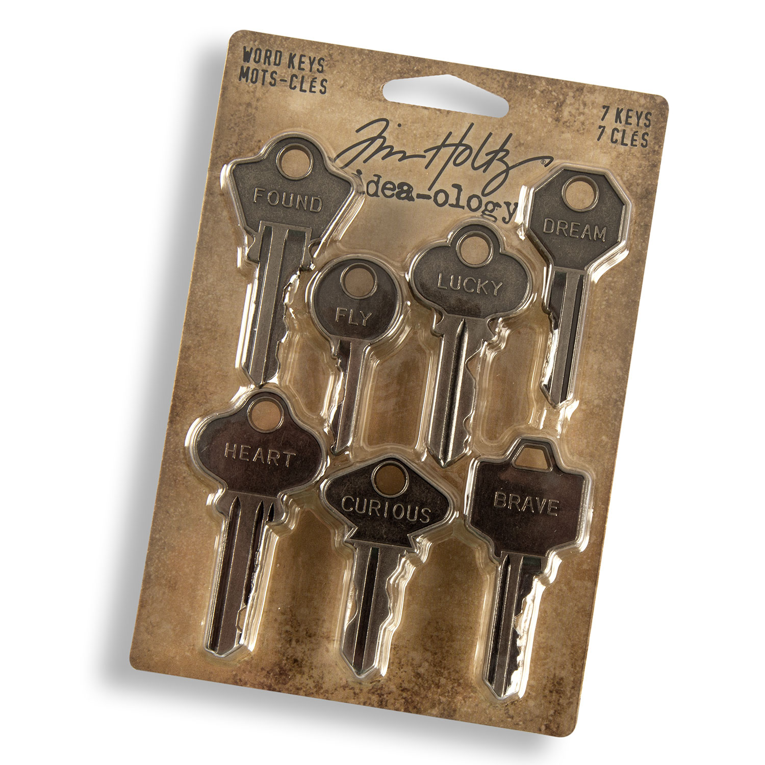 Tim Holtz Idea-Ology Adornments Pick N Mix 3 - Choose any 3 - Metal Word Keys 