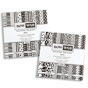 Clarity Crafts BOW-WOB 8x8" Paper Pack Duo - Set 1 & 2 - 568706