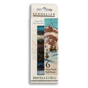 Sennelier 1/2 Soft Pastels - 6 Sticks - Winter Weather  - 571703