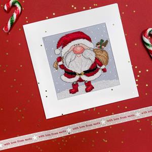 Bothy Threads Jolly Santa Greetings Card Cross Stitch Kit - 576253