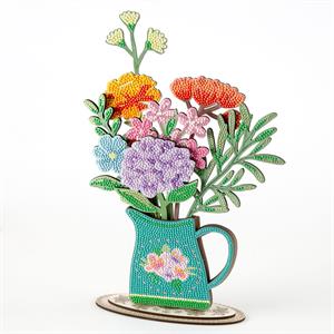 Crystal Art Flower Bouquet - 30x26cm - 583167