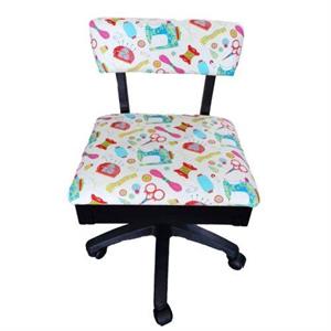 Sewing Online Hydraulic Sewing Chair with Multi Notions Design - White - 583827
