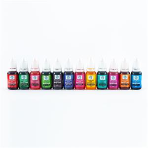 Oakwood Concentrated Watercolour Inks Complete Collection - 12 Colours -15ml - 585277