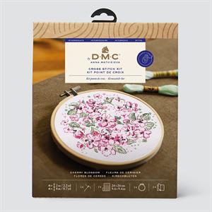 DMC Cherry Blossom by Anna Matvieieva Intermediate Cross Stitch Kit - 586372