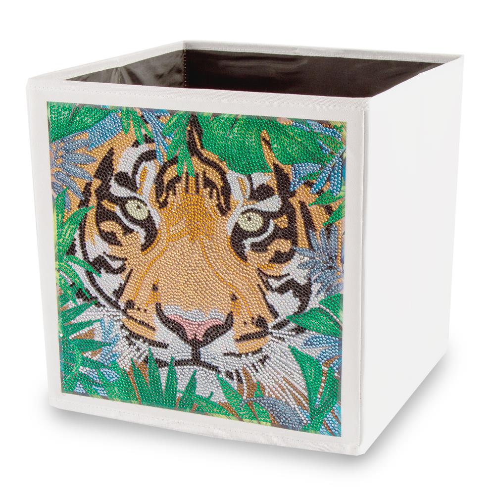 Crystal Art 3 x Pick n Mix Folding Storage Cubes - Tiger
