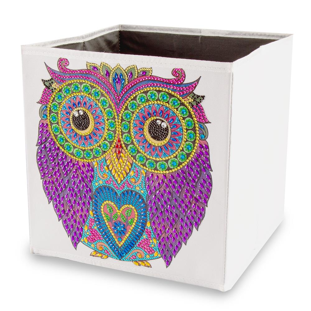 Crystal Art 3 x Pick n Mix Folding Storage Cubes - Owl