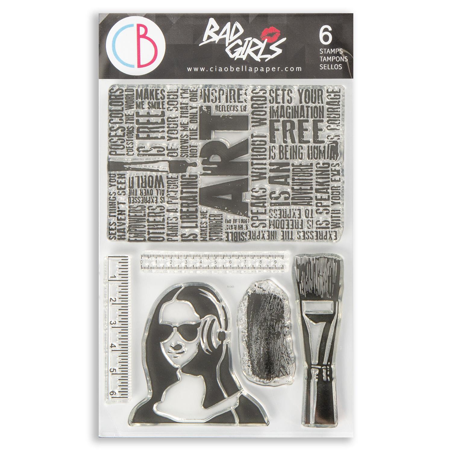 Ciao Bella 2 x 4x6" Stamp Sets - Choose any 2 - Art Rulers