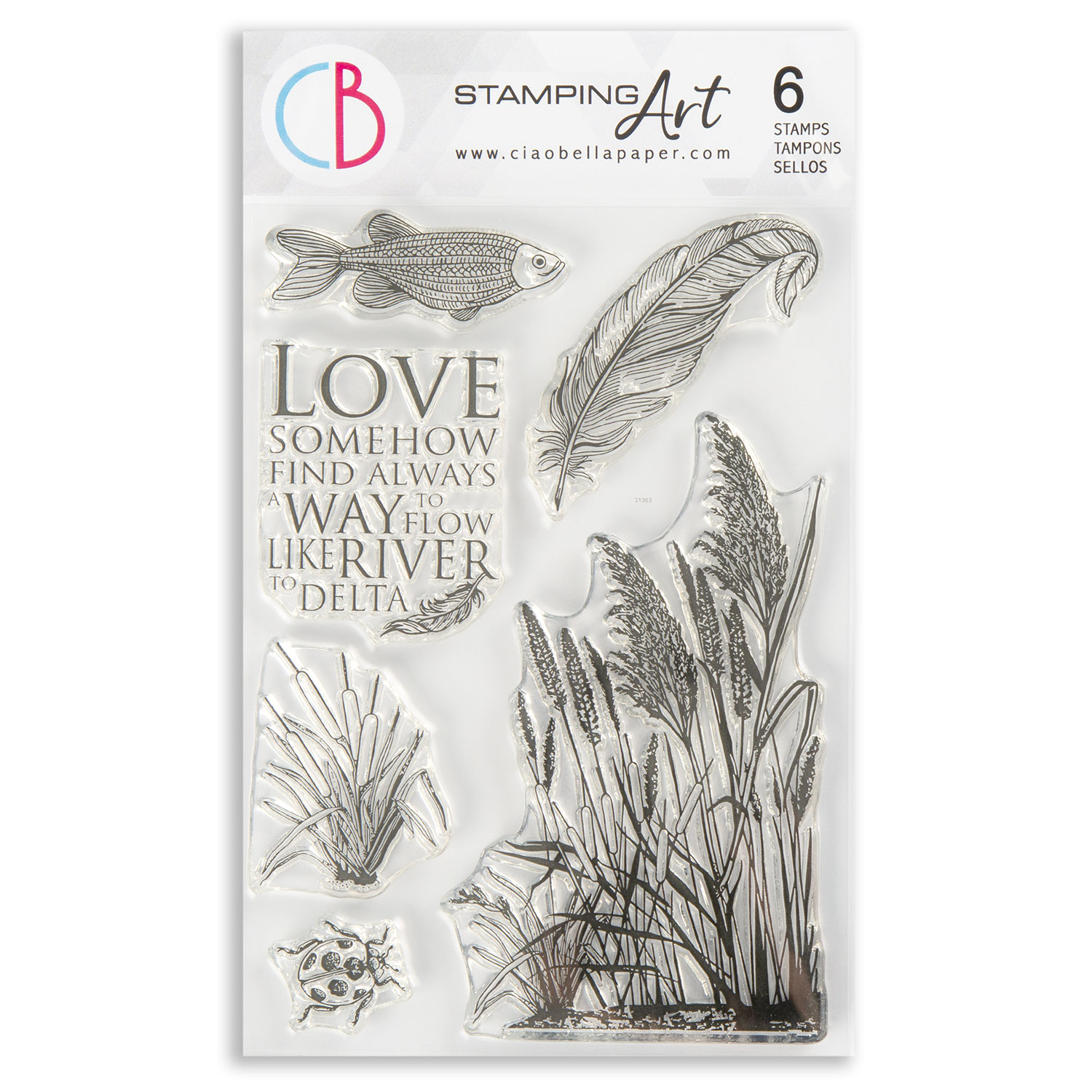 Ciao Bella 2 x 4x6" Stamp Sets - Choose any 2 - Delta's Typha