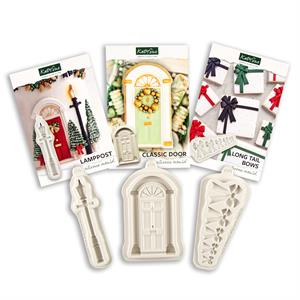 Katy Sue Designs Lamppost, Classic Door & Long Tail Bows Silicone Moulds - 595836