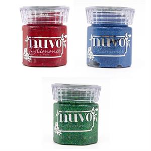 Tonic Studios Glimmer Paste 50ml x 3 - Sceptre Red, Galactica Blue & Nephrite Nebula - 598650