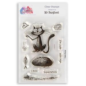 Art Inspirations with Mr Barghest A7 Stamp Set - Cats Rule - 11 Stamps - 598944