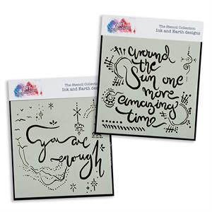 Art Inspirations with Ink & Earth - Nature's Elements Stencil Bundle - 626803