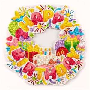 Crystal Art Birthday Wreath - 639431